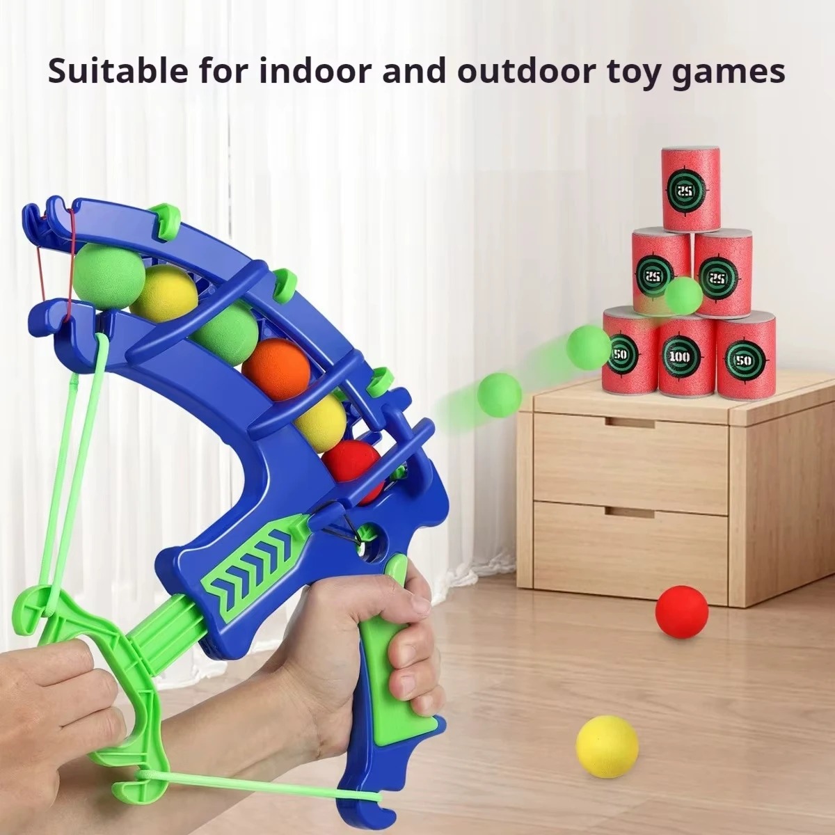 Outdoor Adventure Games - مسدس فقاعات رياضي للأطفال مع أهداف