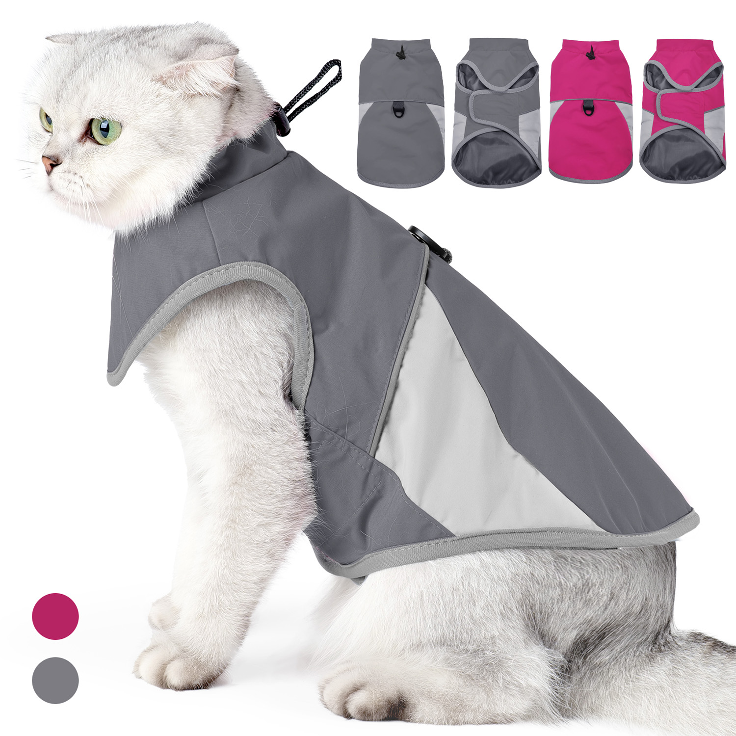 Outdoor Adventure Windbreaker - سترة واقية من الرياح للقطط للاستخدام