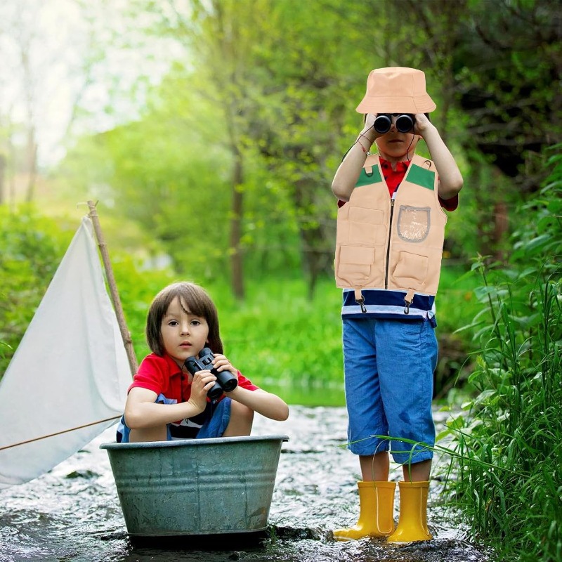 زي سفاري مع سترة وقبعة، ملابس  - مراجعة Outdoor Adventure Games وسعره