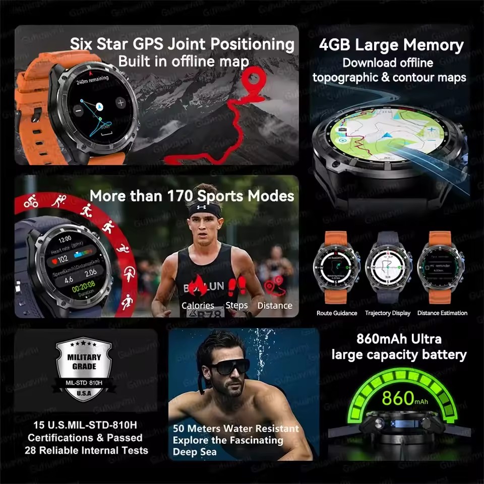 جديد مغامرة GPS الرجال ساعة ذك - مراجعة Outdoor Adventure Hours وسعره