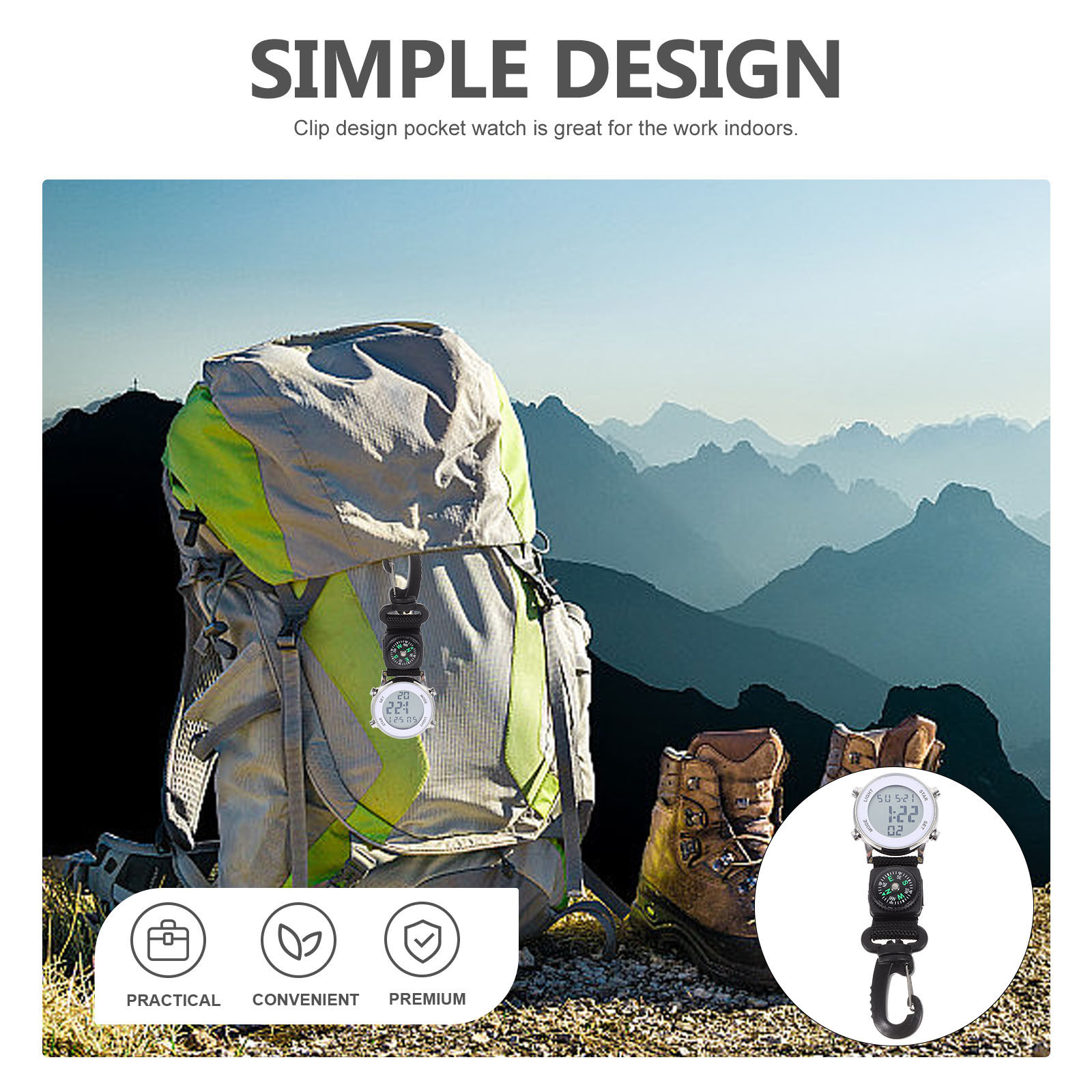 ساعة جيب إلكترونية قابلة للتعل - مراجعة Outdoor Adventure Watches وسعره
